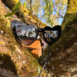 Lunettes cœurs personalisées